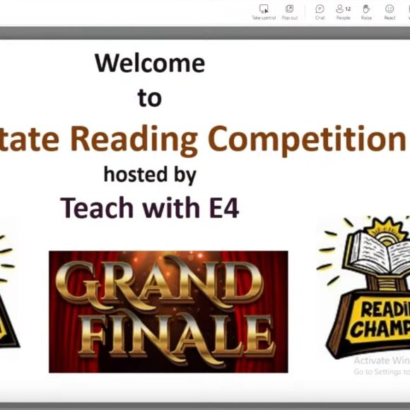 “Teach with E4 Competition: Fostering Reading Fluency and Confidence”